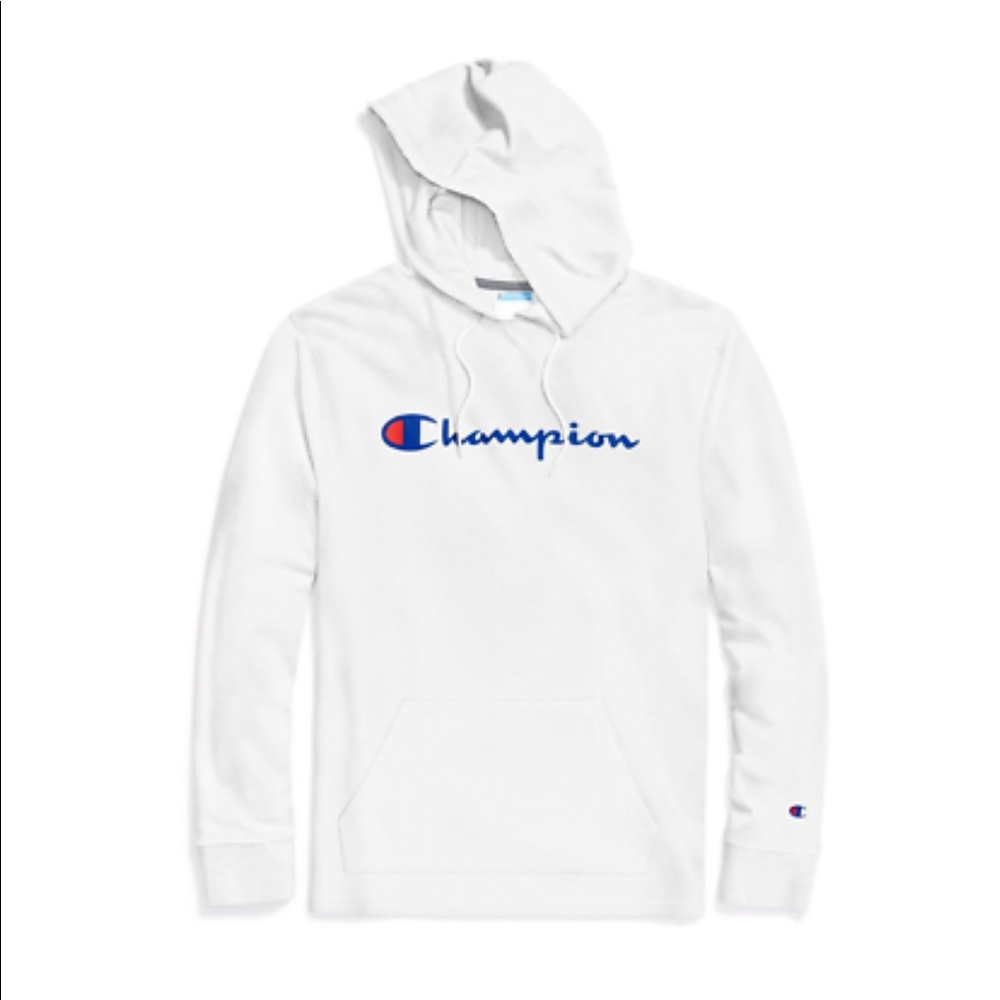 Champion Heavyweight Jersey Hoodie Men's White - Picture 3 of 5